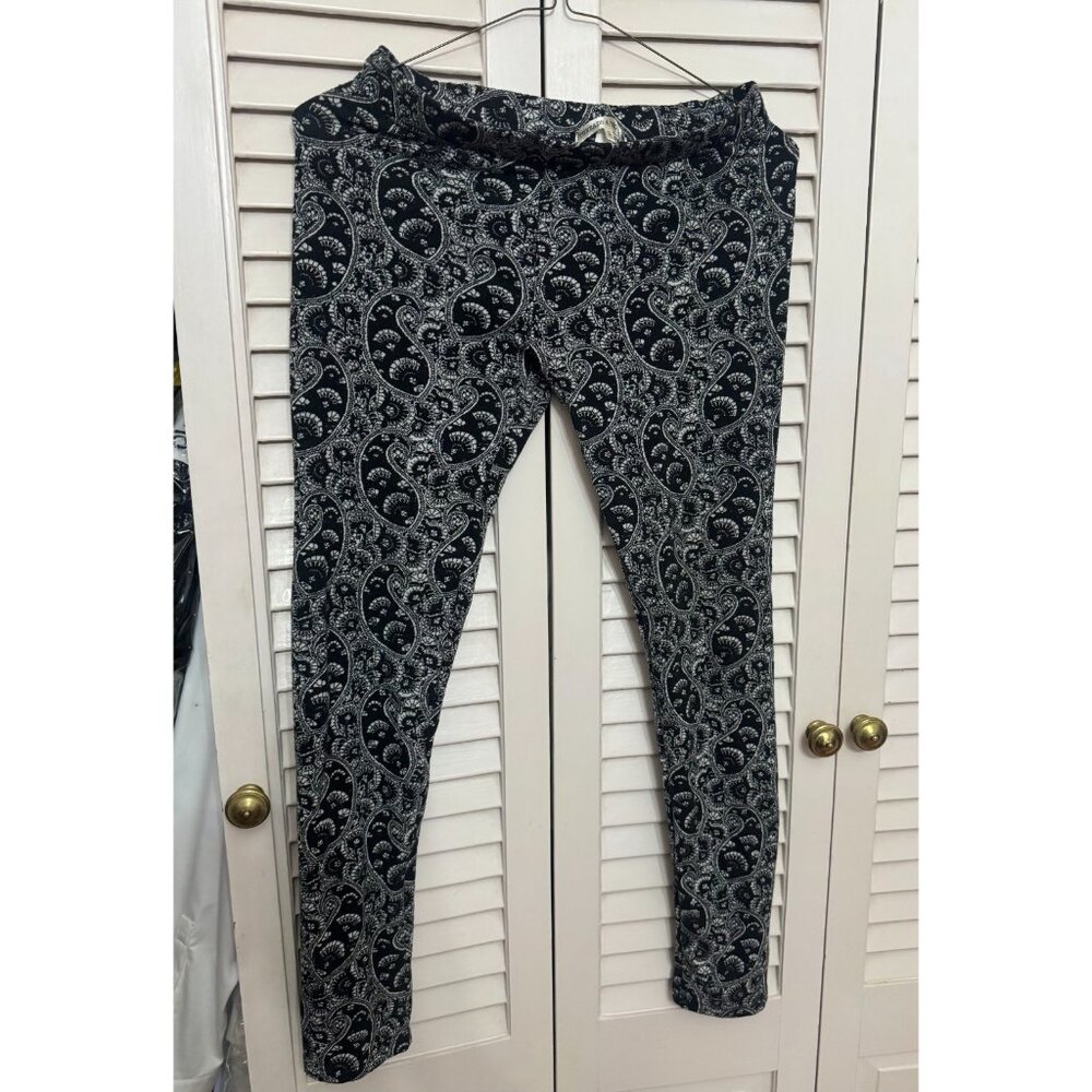 Women's THREADS 4 THOUGHT Brand Black/white Graphic Leggings size L